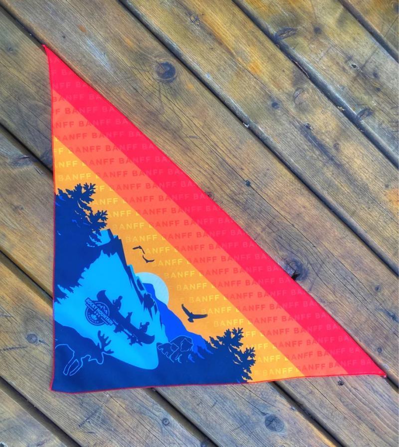 Banff Bandana - blue / red 1