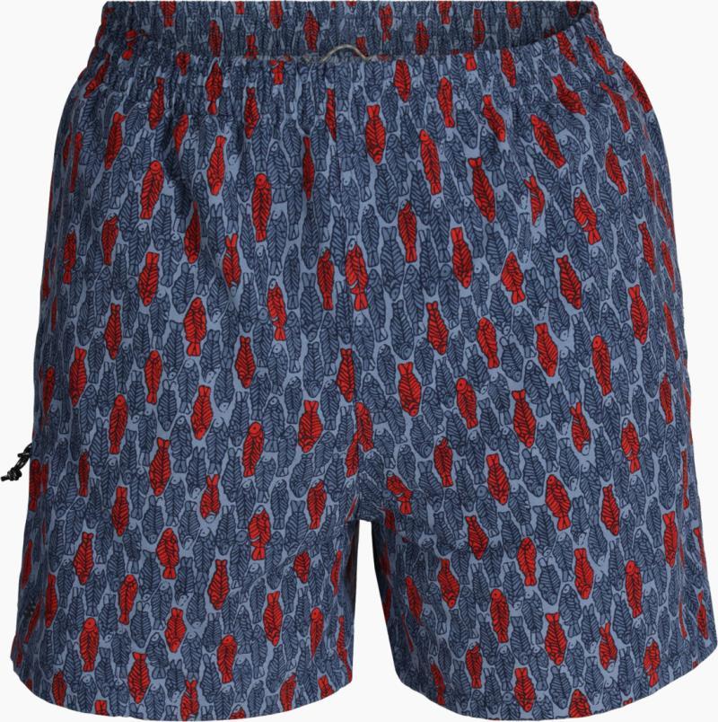 All In Shorts - Mens - navy fish print 1