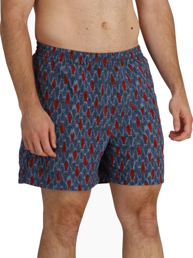 All In Shorts - Mens - navy fish print 1