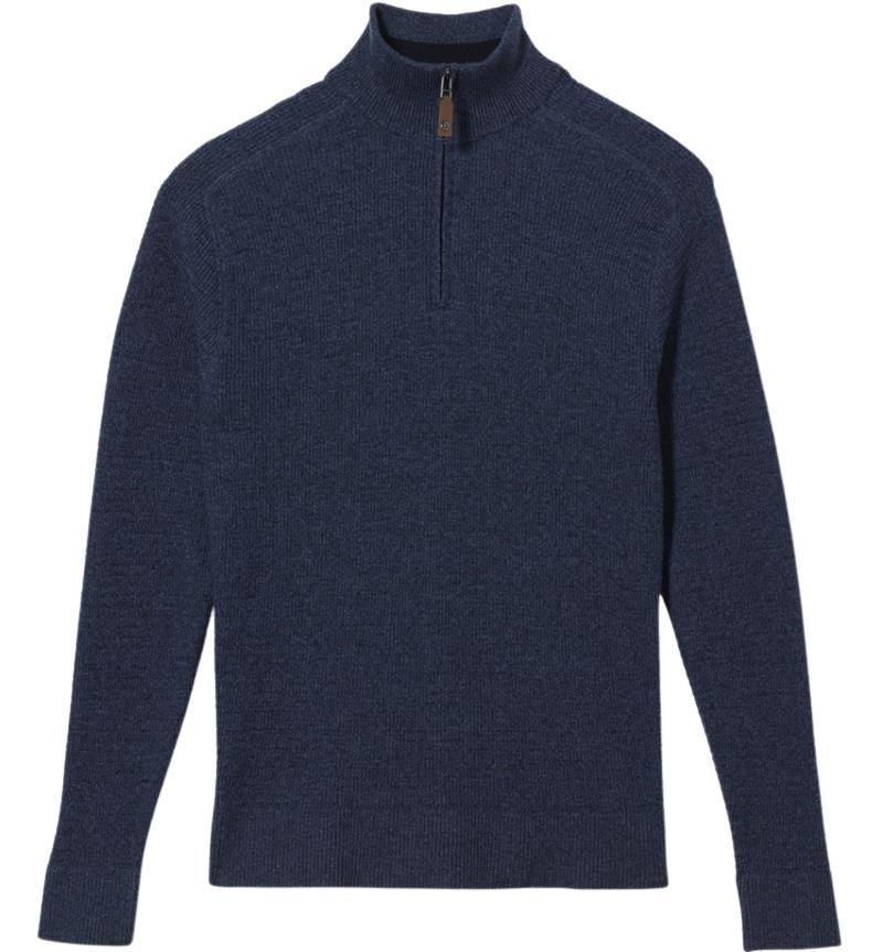 All Season Merino Thermal 1/4 Zip - Mens - denim 1