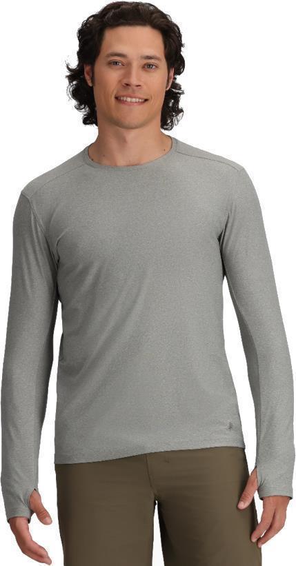 Amp Lite Crew LS - Mens - Light Pewter Heather 3