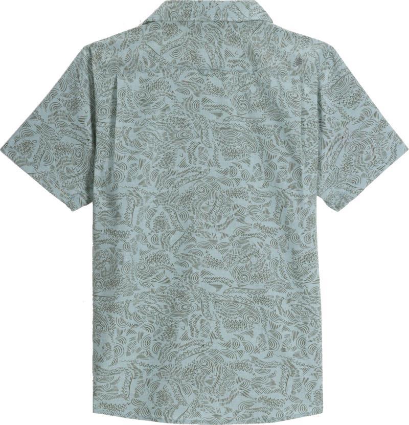 Amp Lite II SS - Mens - light slate heather river print 1