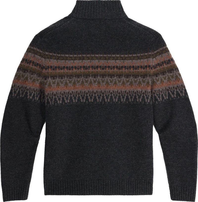 Arch Rock 1/4 Zip - Mens - charcoal kirkwood print 1
