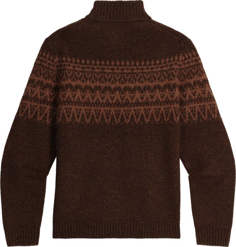 Arch Rock 1/4 Zip - Mens - seal brown heather shasta print 1