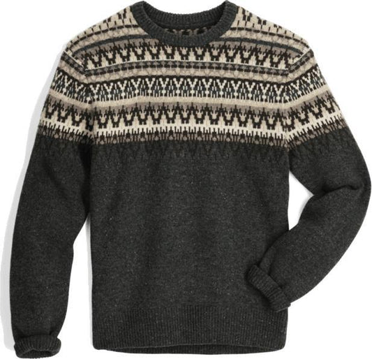 Arch Rock Crew LS - Mens - asphalt mammoth print 1