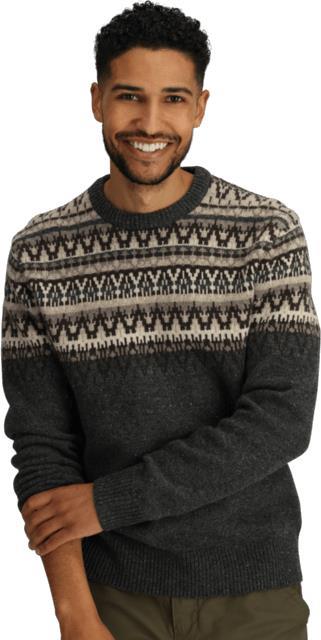 Arch Rock Crew LS - Mens - asphalt mammoth print 1