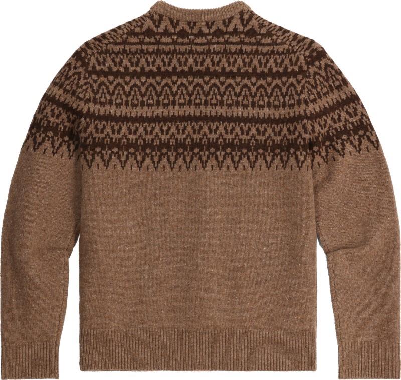 Arch Rock Crew LS - Mens - saddle heather lassen print 1