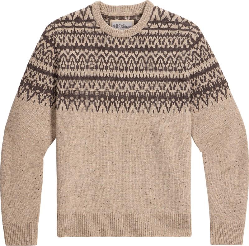 Arch Rock Crew LS - Mens - sandstone heather lassen print 1