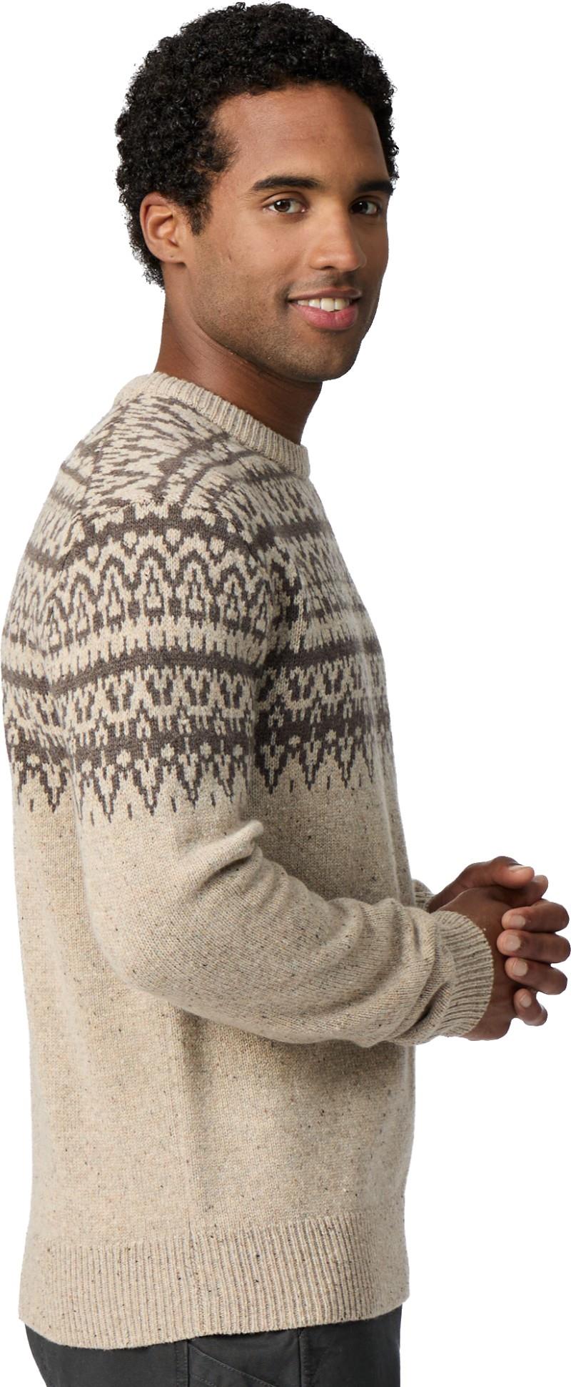 Arch Rock Crew LS - Mens - sandstone heather lassen print 1