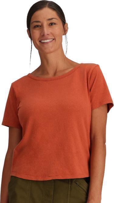 Basecamp Boxy Tee - Womens - Baked Clay 1