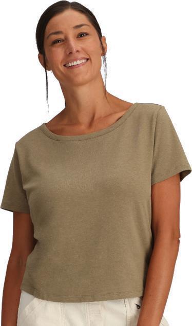 Basecamp Boxy Tee - Womens - Covert Green 2