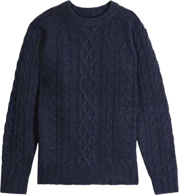 Baylands Fisherman Sweater - Mens - Navy 1