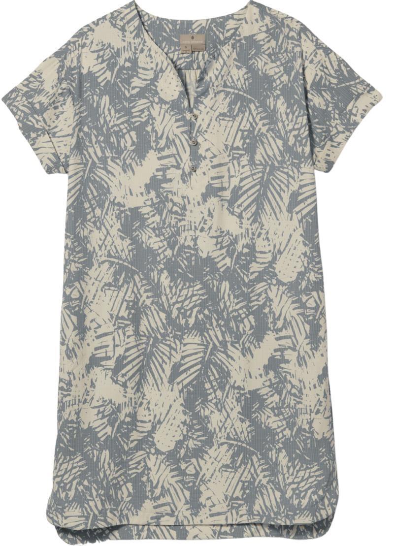 Bergen Dress - light pewter print 1
