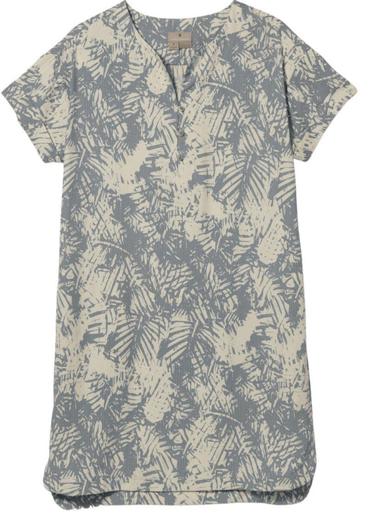 Bergen Dress - light pewter print 1