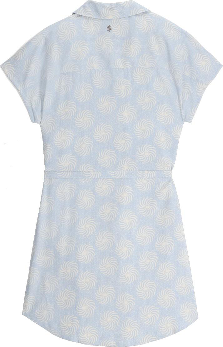 Camino Pucker Dress - skyway ray print 1