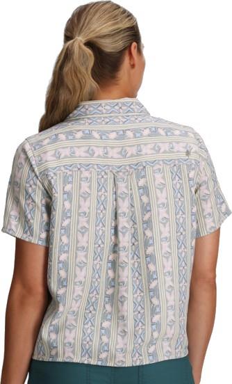 Camino Pucker SS - Womens - sage leaf botanist print 1