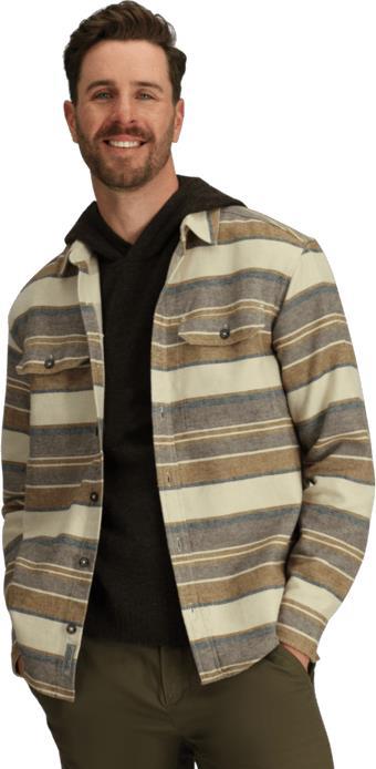 Clouds Rest Hemp LS - Mens - bistre pacific crest stripe 1