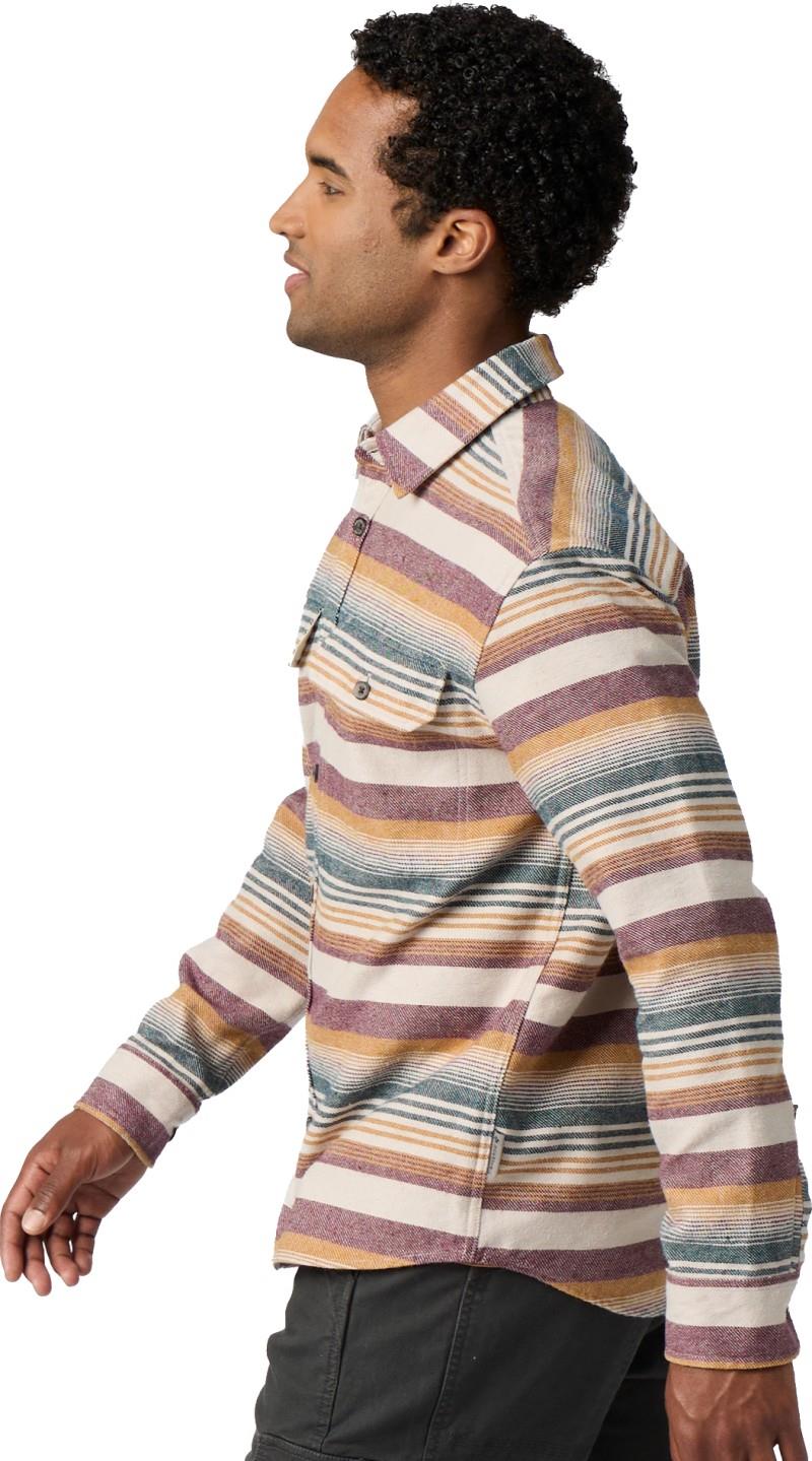 Clouds Rest Hemp LS - Mens - pebble alder stripe 1