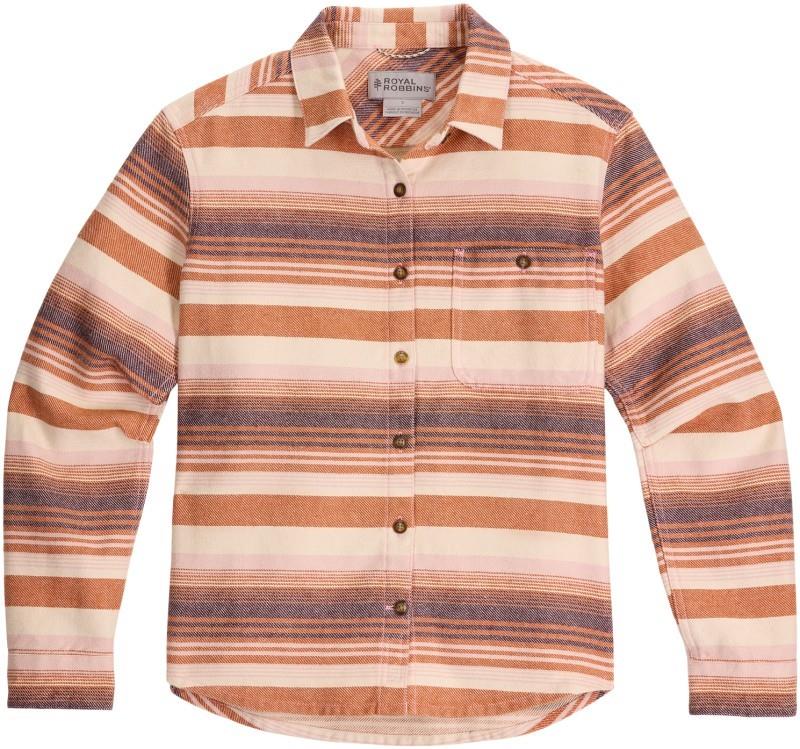 Clouds Rest Hemp LS - Womens - amber alder stripe 1