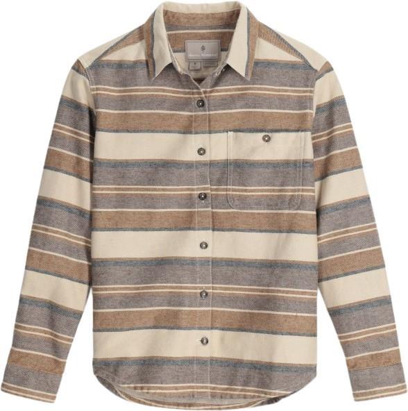 Clouds Rest Hemp LS - Womens - bistre pacific crest stripe 1