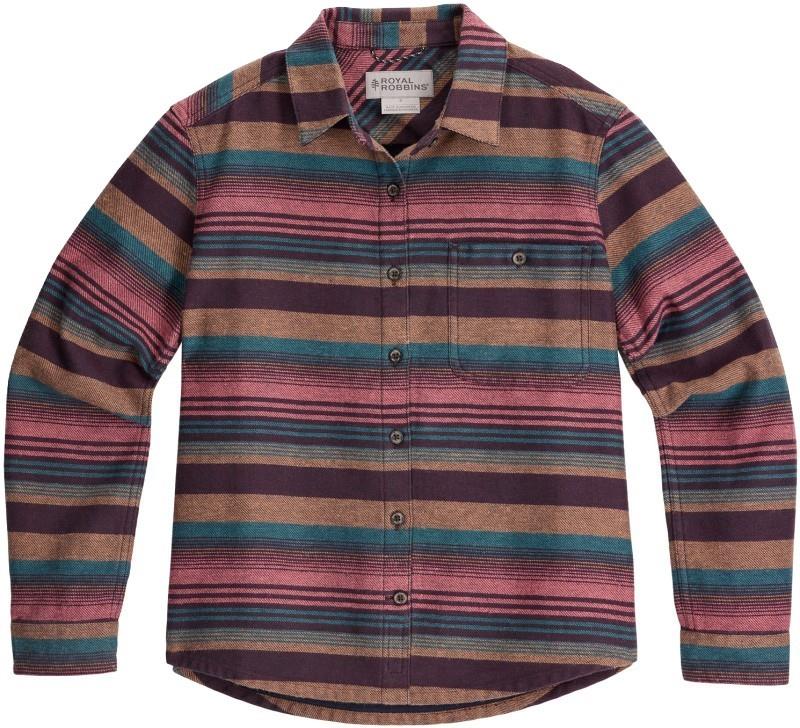 Clouds Rest Hemp LS - Womens - huckleberry alder stripe 1