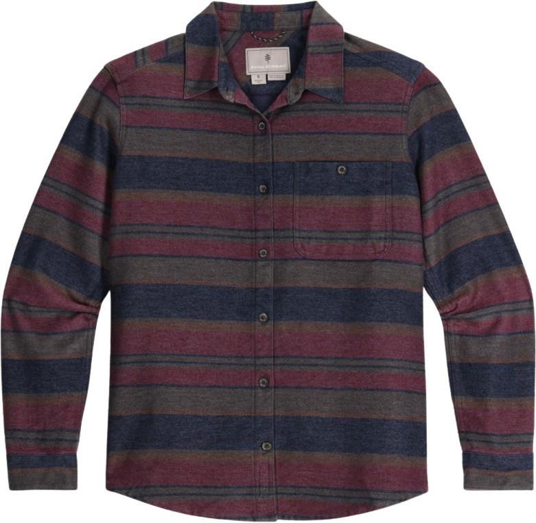 Clouds Rest Hemp LS - Womens - naval pacific crest stripe 1