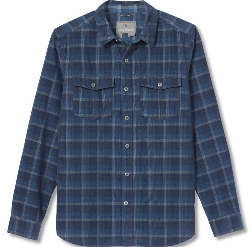 Covert Cord Organic Cotton LS - Mens - blue teal 1