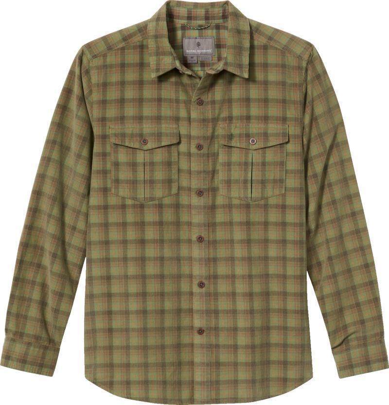 Covert Cord Organic Cotton LS - Mens - fiddlehead salt point plaid 1
