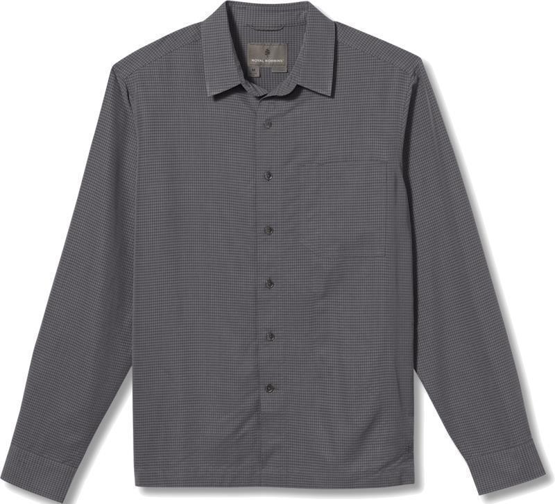 Desert Pucker Dry LS - Mens - asphalt 1