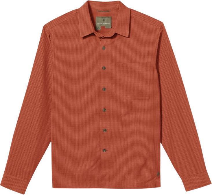 Desert Pucker Dry LS - Mens - redwood 1