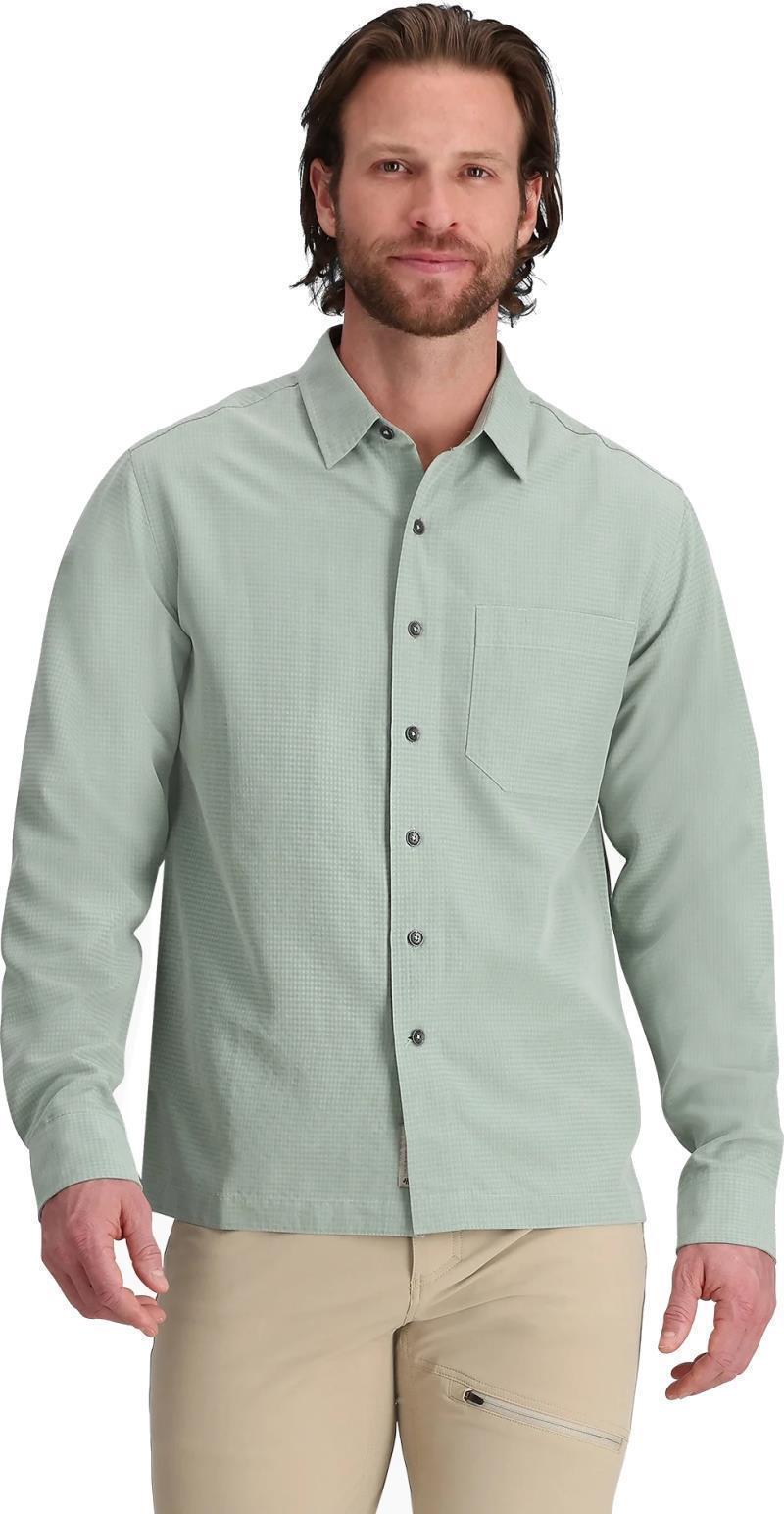Desert Pucker Dry LS - Mens - sage leaf 1