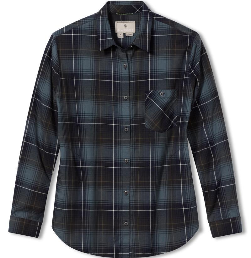 Dream Trekker Flannel LS, Relaxed - Womens - naval rena plaid 1