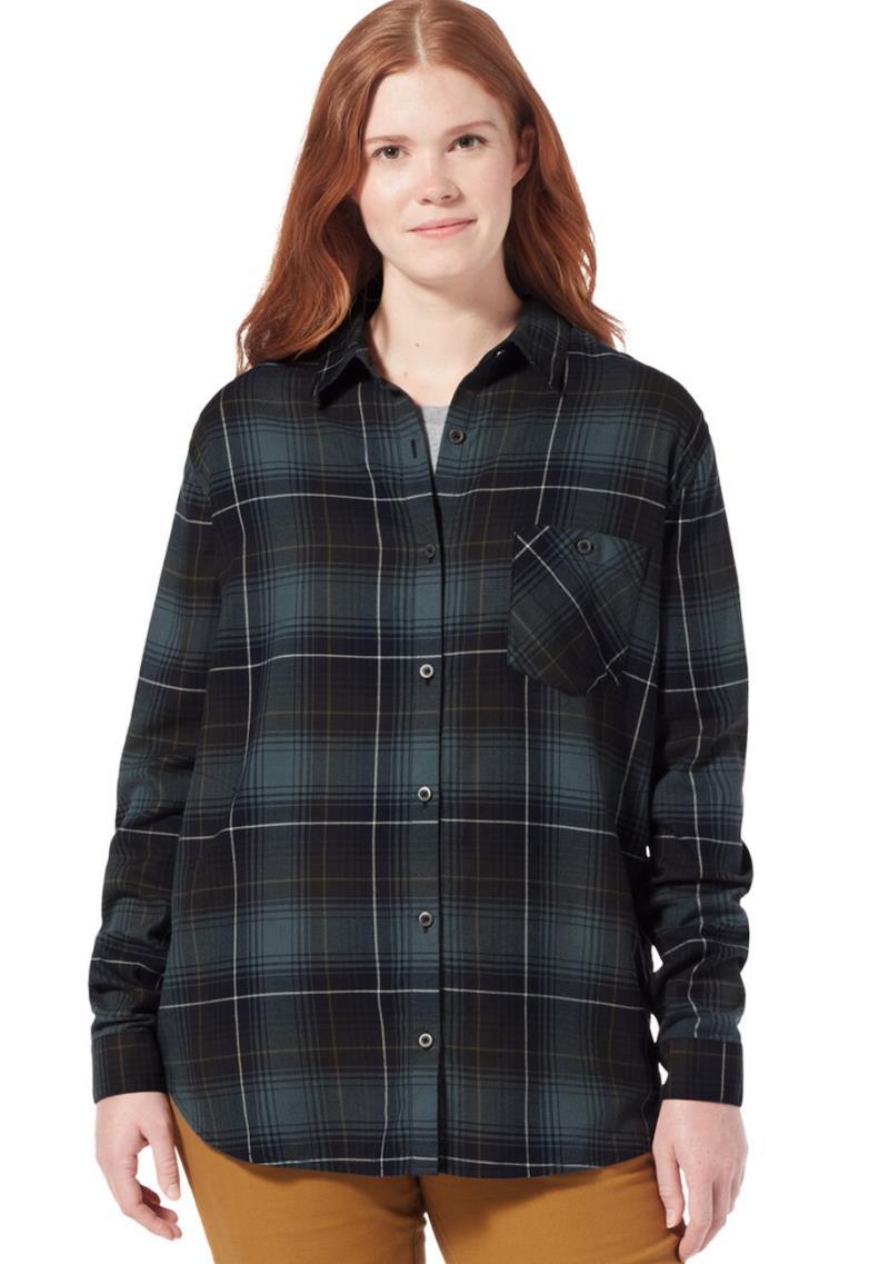 Dream Trekker Flannel LS, Relaxed - Womens - naval rena plaid 1