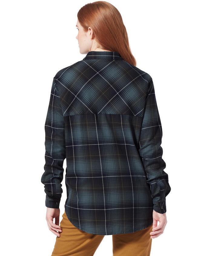 Dream Trekker Flannel LS, Relaxed - Womens - naval rena plaid 1