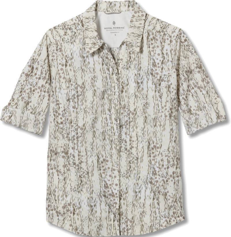 Expedition II Print 3/4 Sleeve - Womens - creme simmer print 1