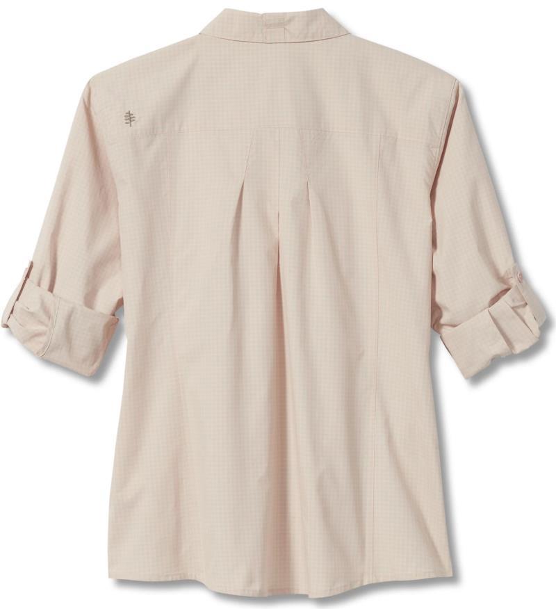 Expedition II Print 3/4 Sleeve - Womens - evening sand ex check 1