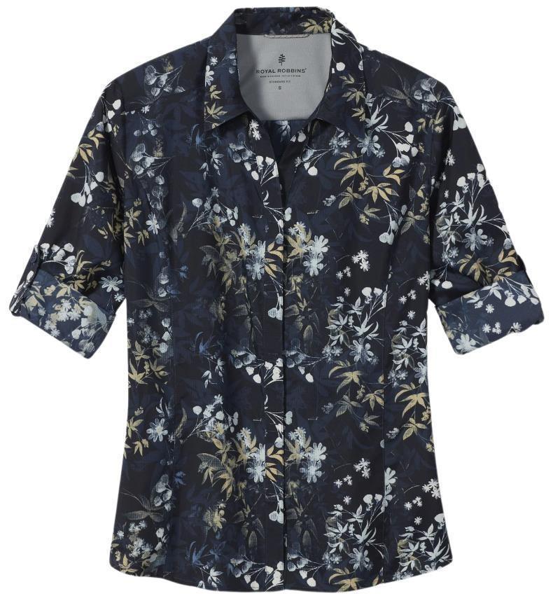 Expedition II Print 3/4 Sleeve - Womens - navy zephyr print 1
