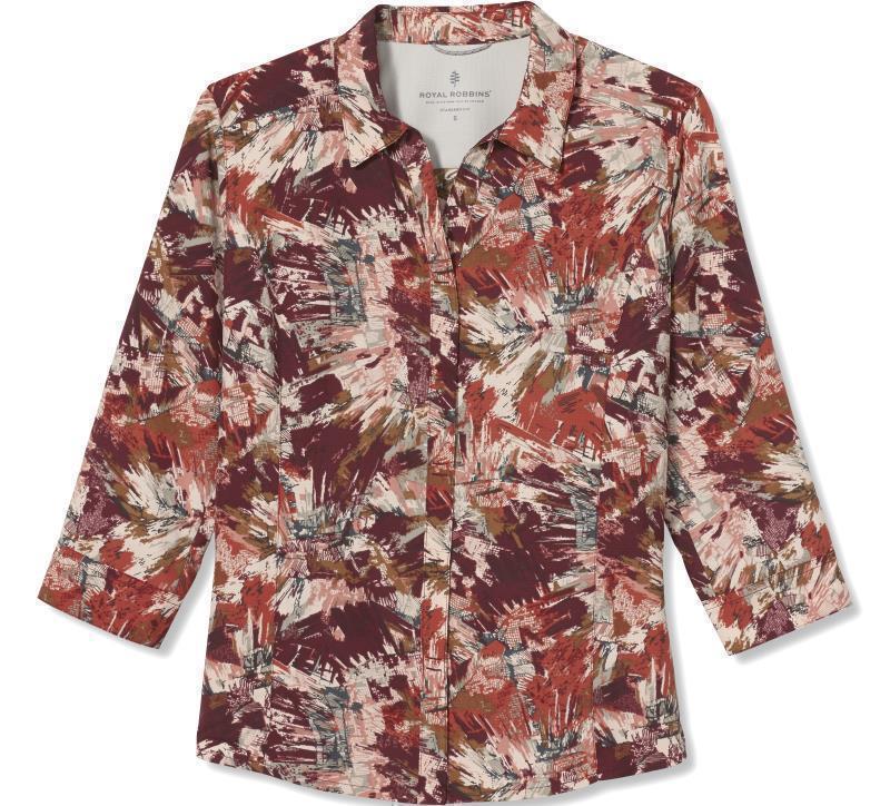Expedition II Print 3/4 Sleeve - Womens - syrah maras print 1