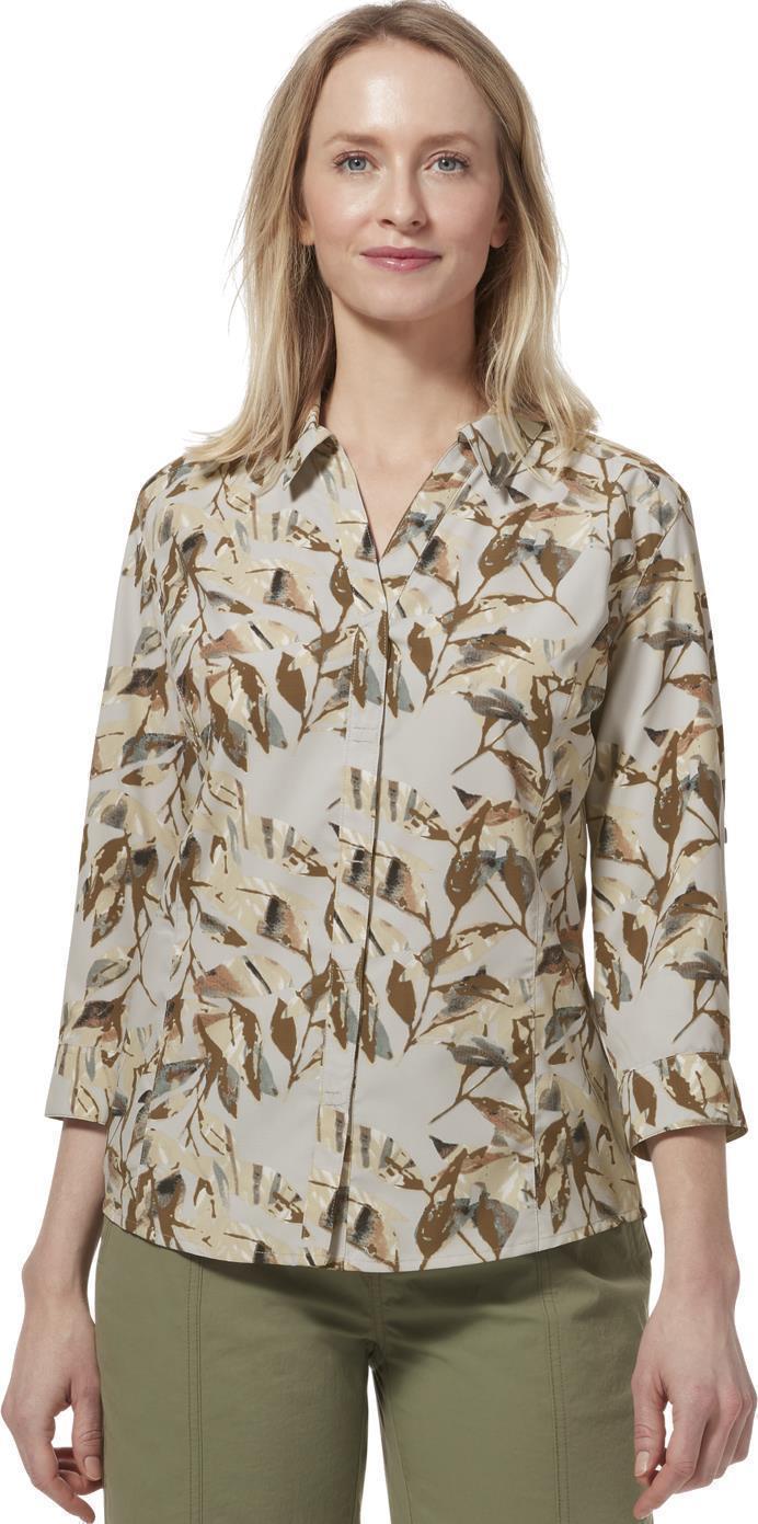 Expedition II Print 3/4 Sleeve - Womens - tradewinds sprig print 1