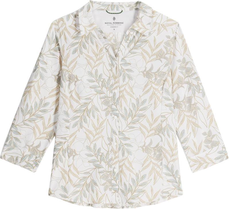 Expedition Pro 3/4 Sleeve - Womens - Ivory Usla Print 1