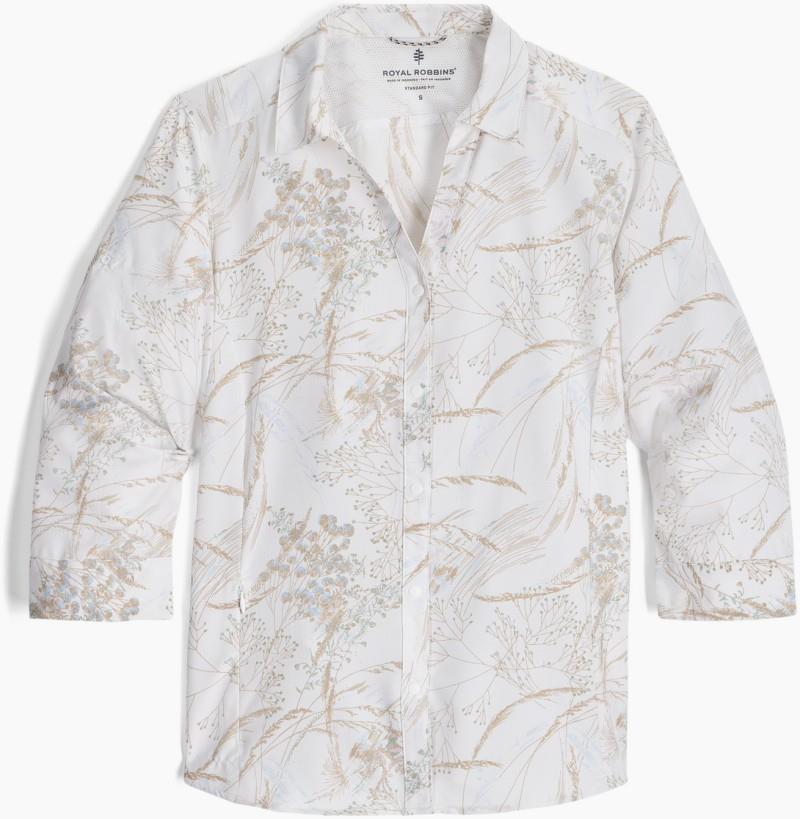 Expedition Pro 3/4 Sleeve - Womens - white meadow print 1