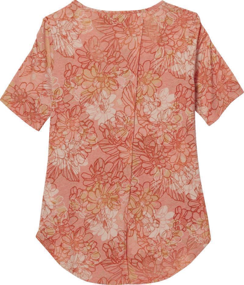 Featherweight Scoop Tee - Womens - Burnt Sienna Print 2