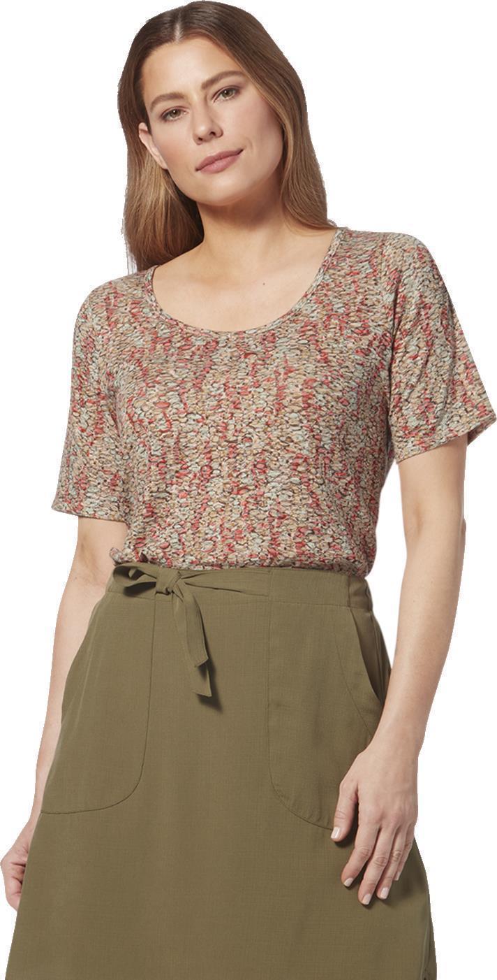 Featherweight Scoop Tee - Womens - Evening Sand Makai Print 3