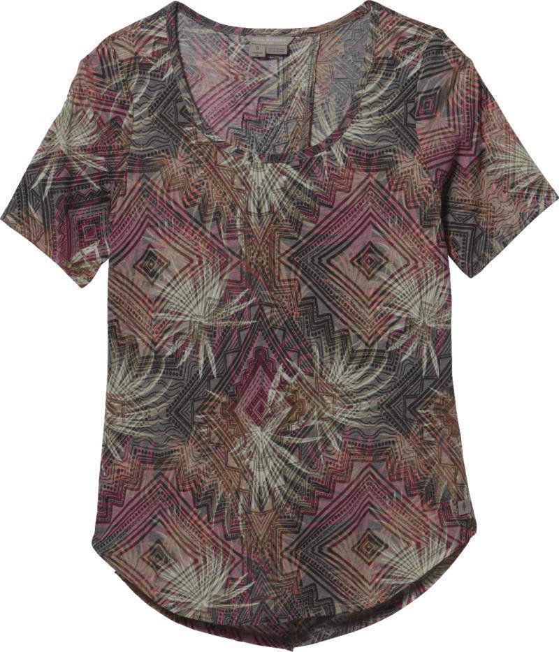 Featherweight Scoop Tee - Womens - Runway Print 1