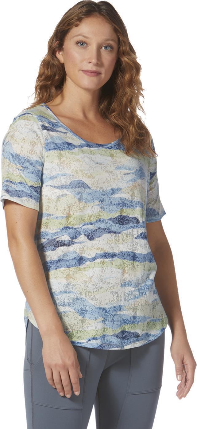 Featherweight Scoop Tee - Womens - Soapstone Owens Print 2