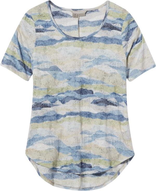 Featherweight Scoop Tee - Womens - soapstone owens print 1