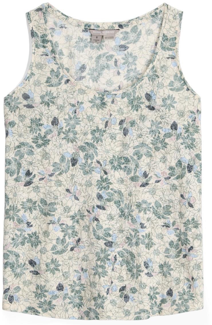 Featherweight Tank - Womens - chalk marigold print 1