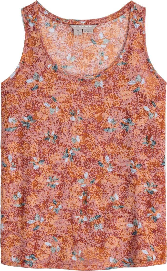 Featherweight Tank - Womens - mahogany marigold print 1