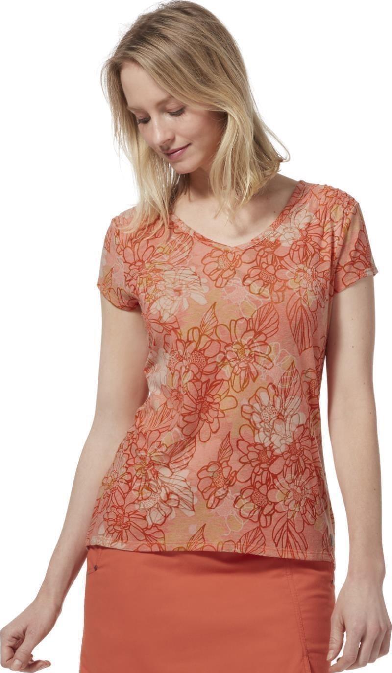 Featherweight Tee - Womens - burnt sienna print 1