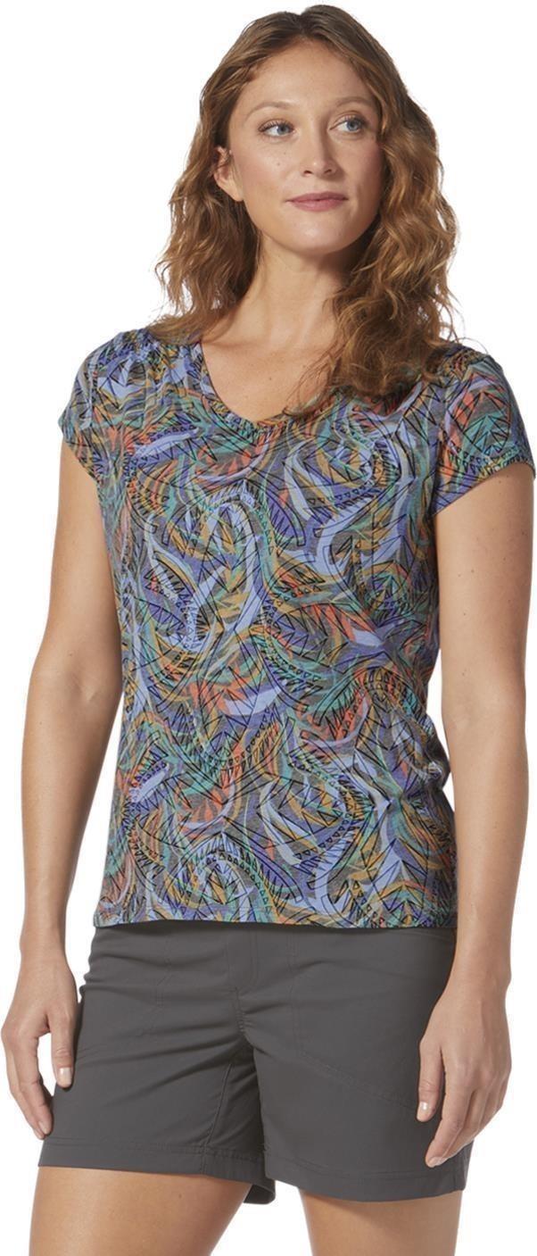 Featherweight Tee - Womens - charcoal caulfield print 1